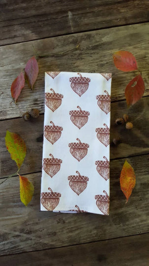Acorn Tea Towel