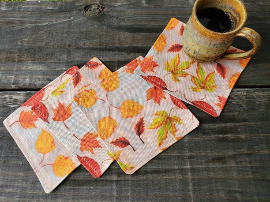 Autumn Leaves Cocktail Napkin Set