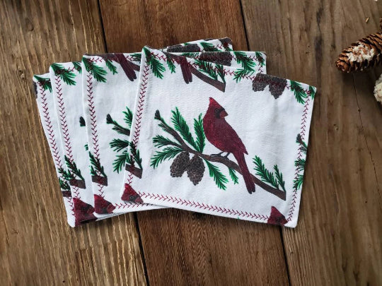 Cardinal Cocktail Napkin Set