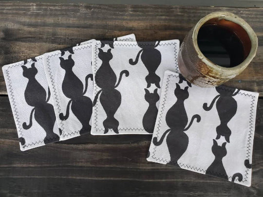 Cat Cocktail Napkin Set