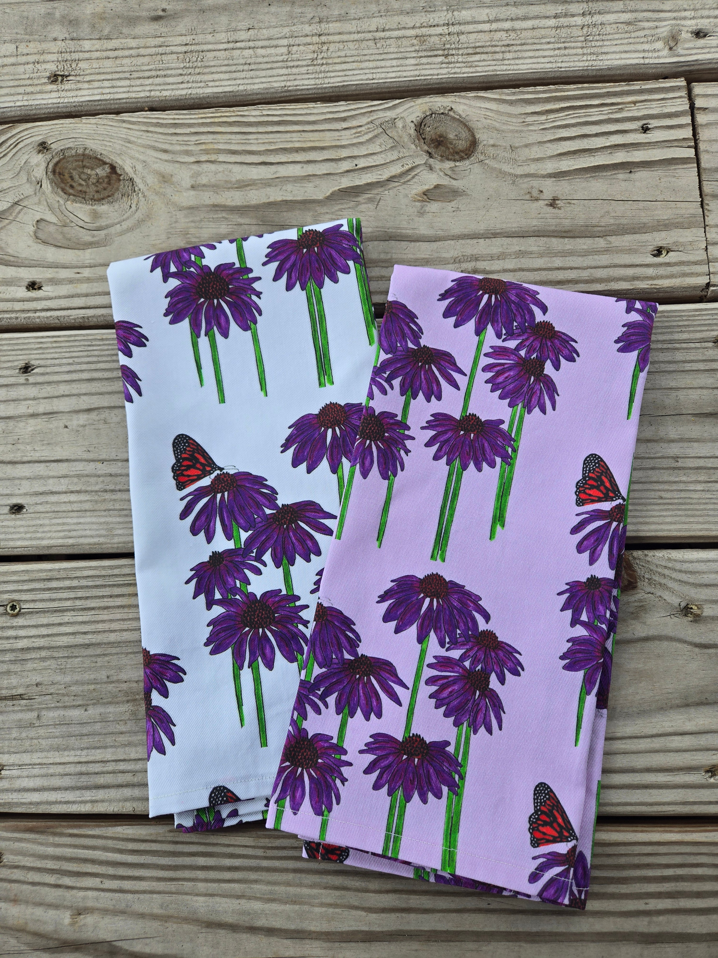 Coneflower Tea Towel