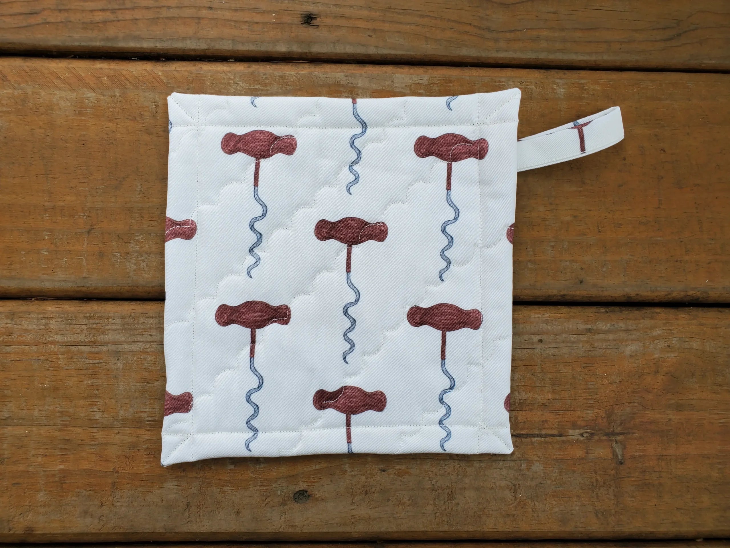 Corkscrew Pot Holder