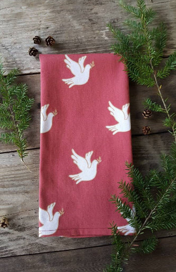 Dove Tea Towel
