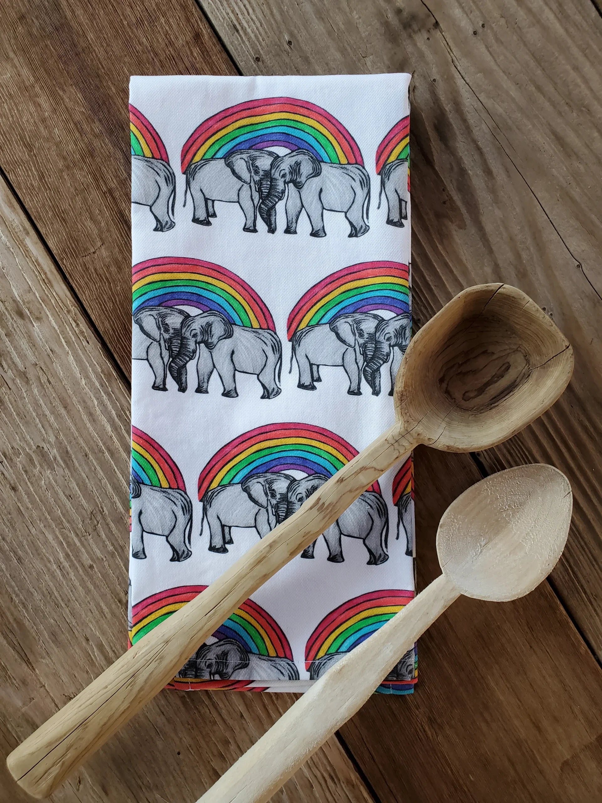 Elephant Love Tea Towel