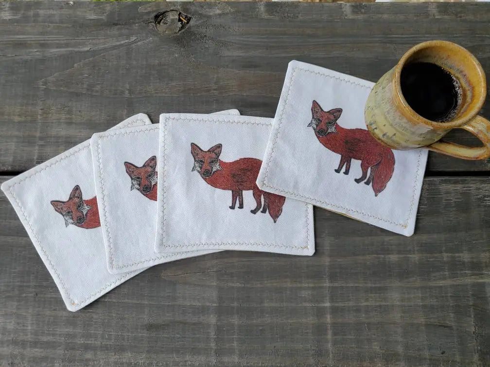 Fox Cocktail Napkin Set