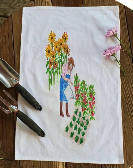Gardener Tea Towel