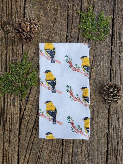 Goldfinch Tea Towel