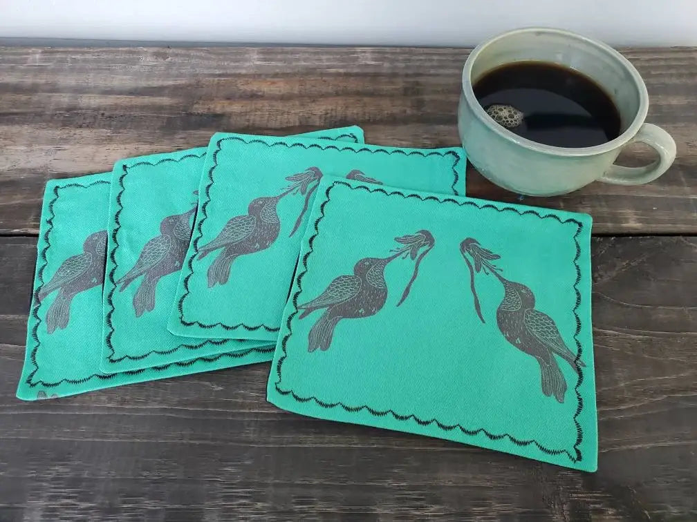Hummingbird Cocktail Napkins Set