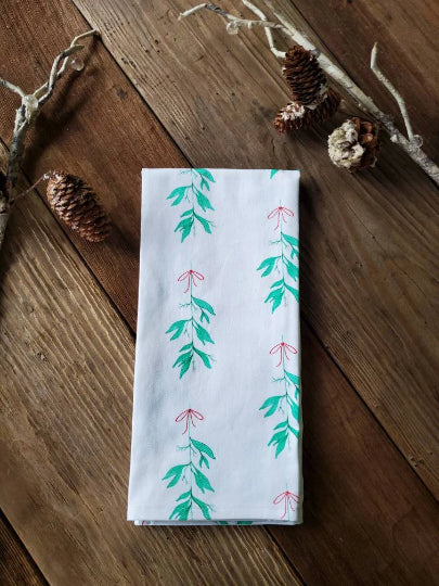 Mistletoe Tea Towel
