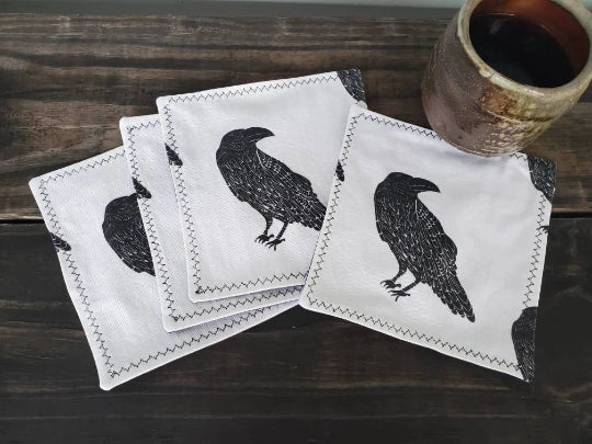 Raven Cocktail Napkin Set