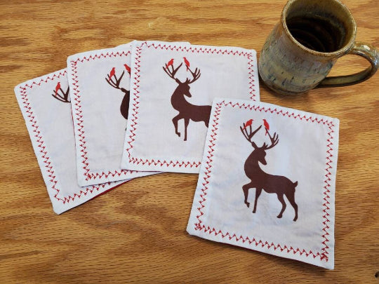 Reindeer Cocktail Napkin Set