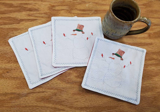 Snowman Cocktail Napkin Set