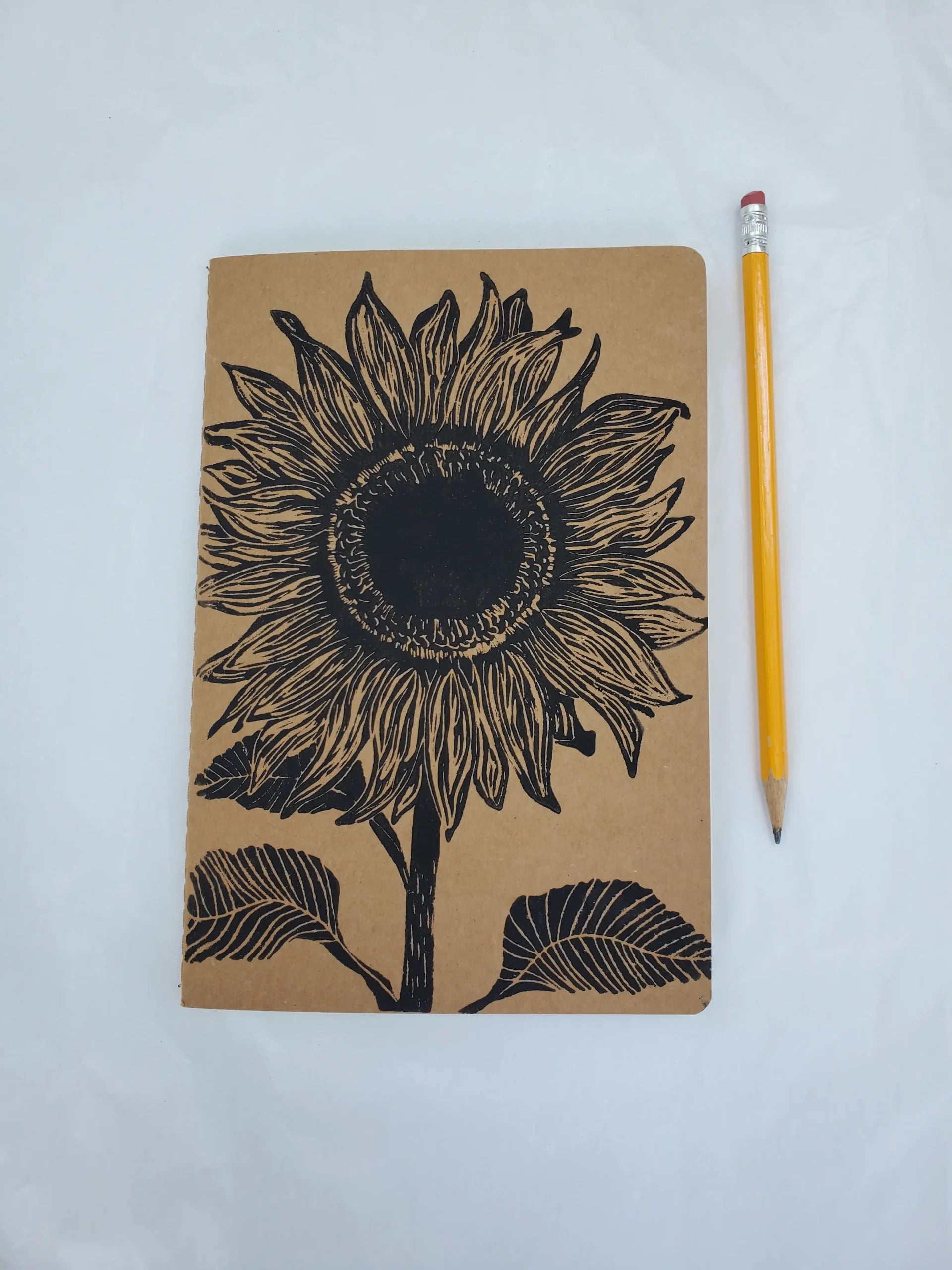 Sunflower Linocut Journal