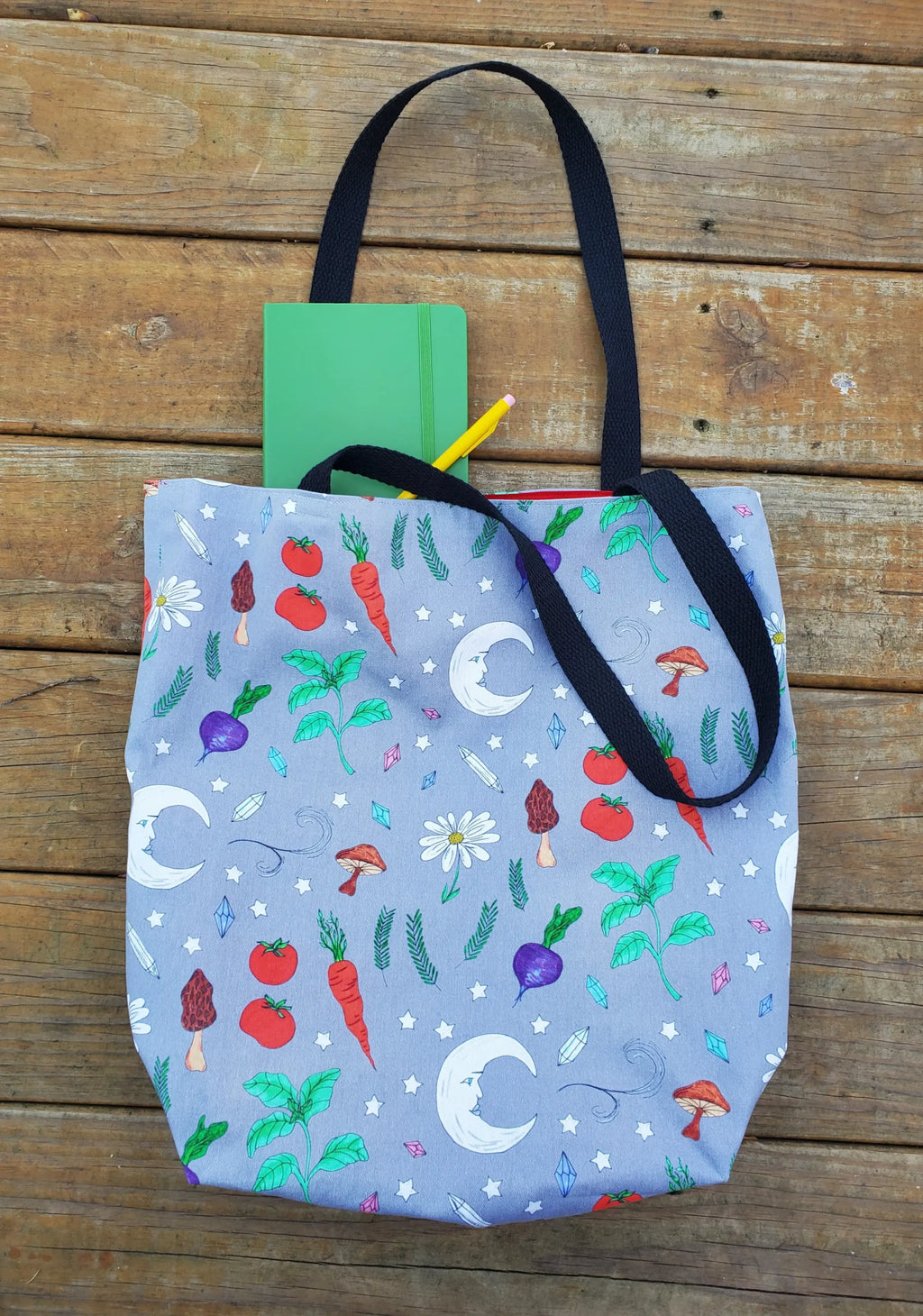 Veggie Moon Tote Bag