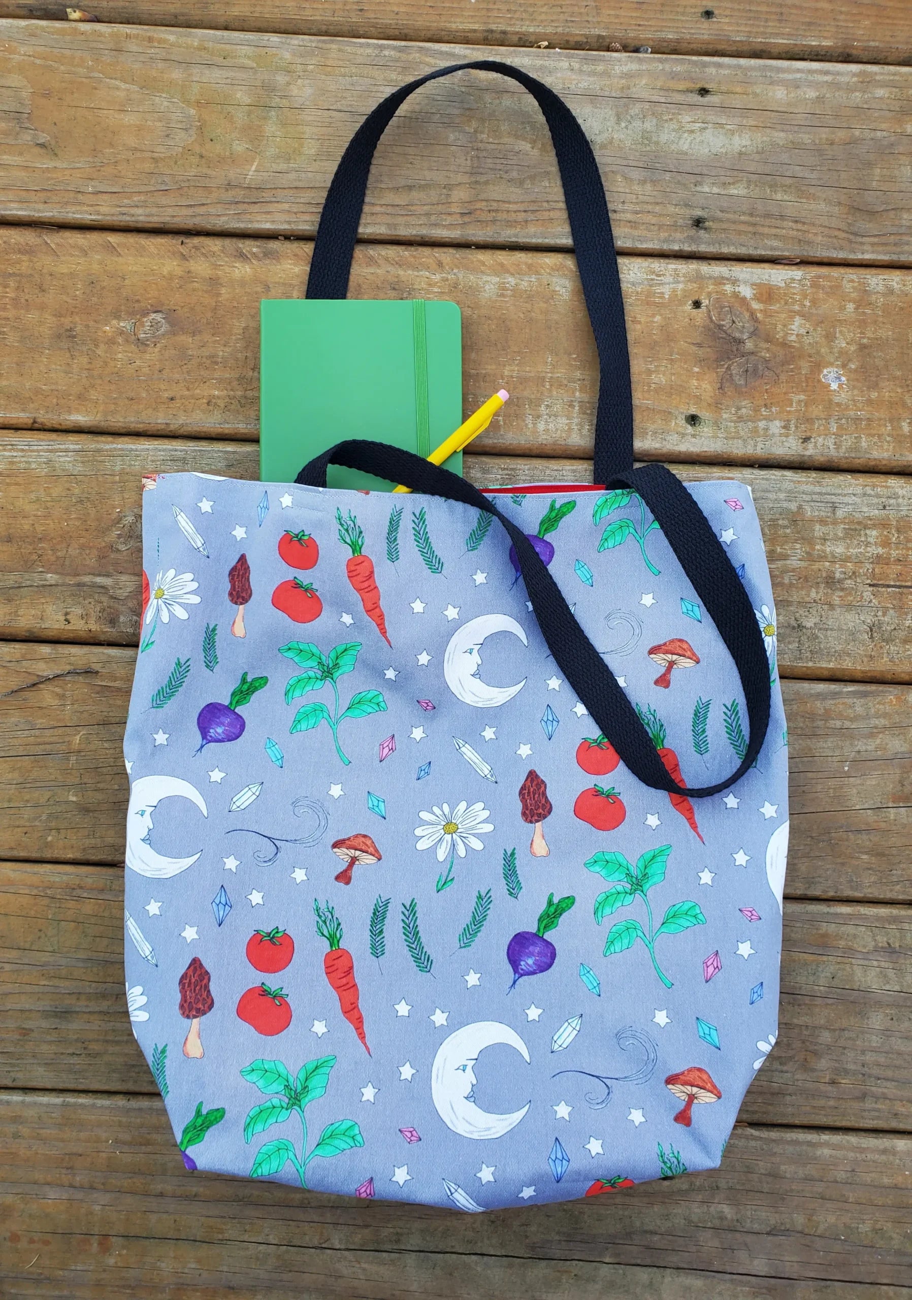 Veggie Moon Tote Bag