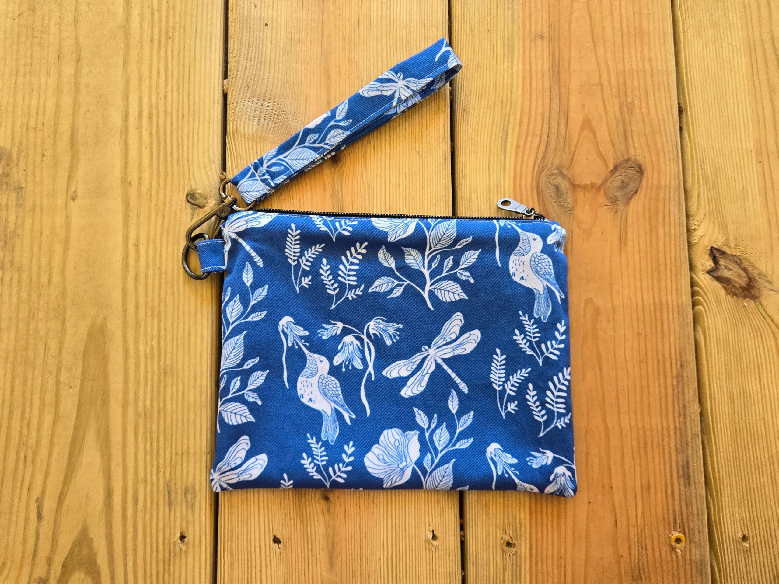 Woodland Nature Wristlet Zipper Pouch