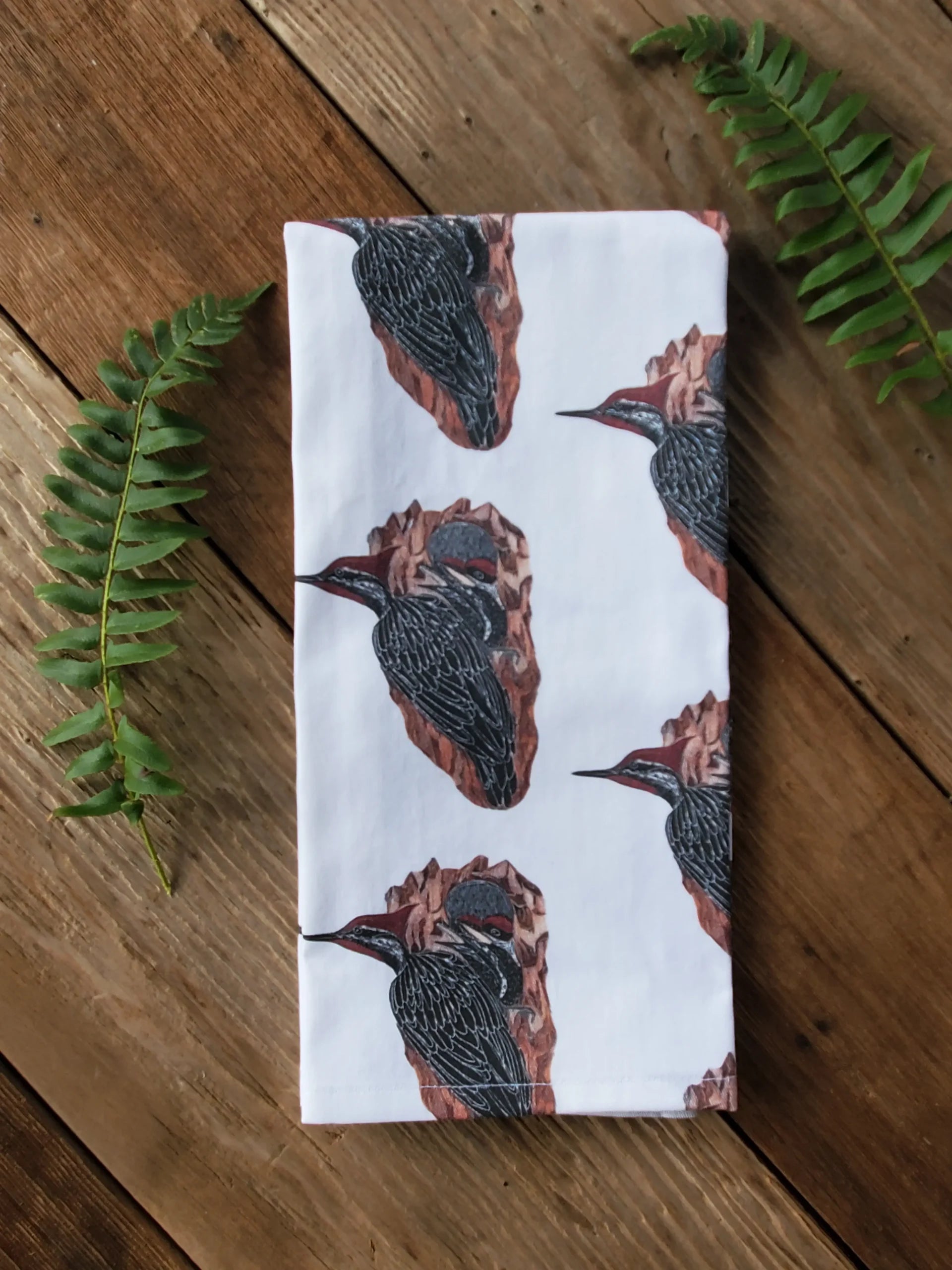 Woodpecker Tea Towel