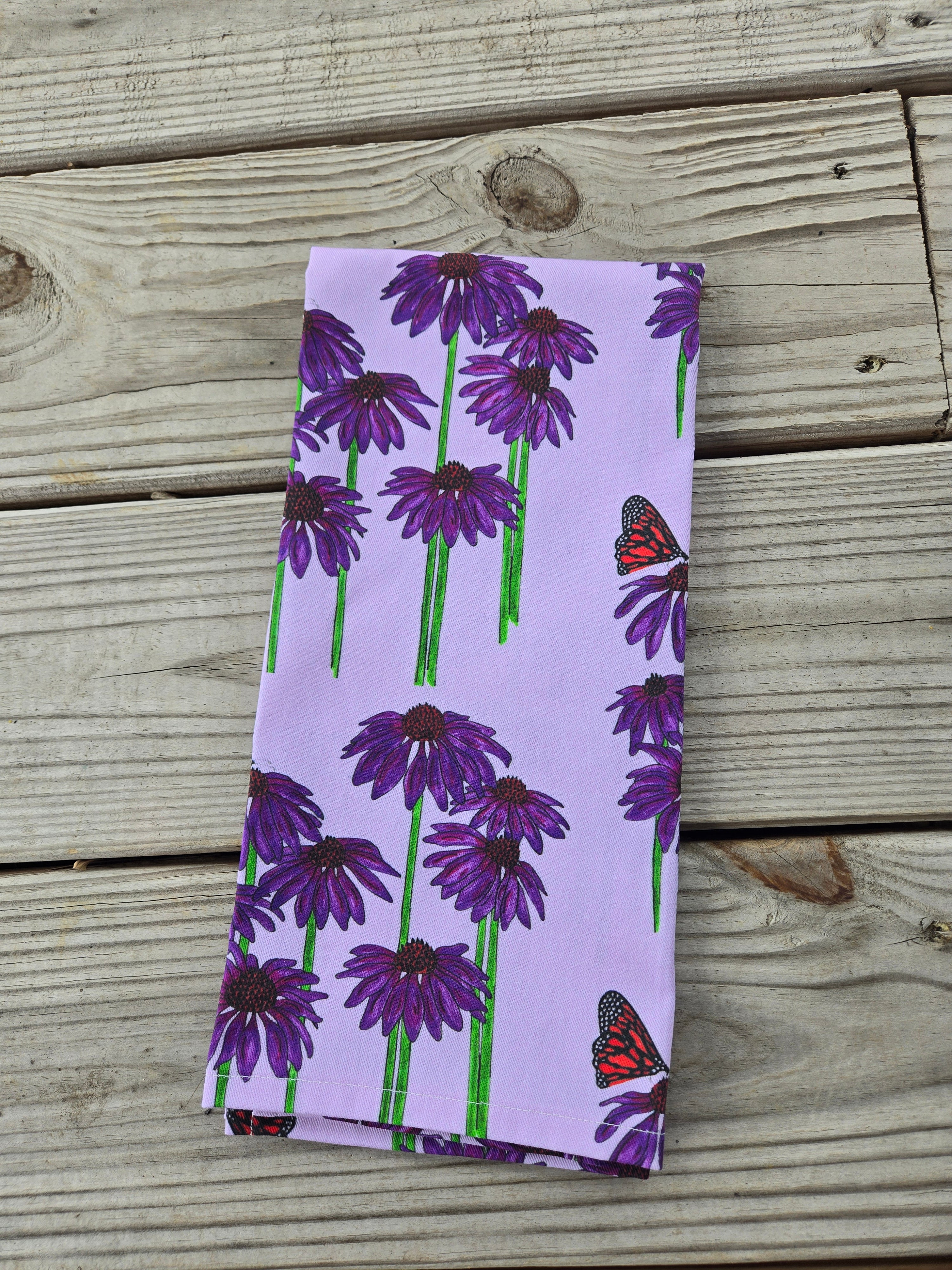 Coneflower Tea Towel