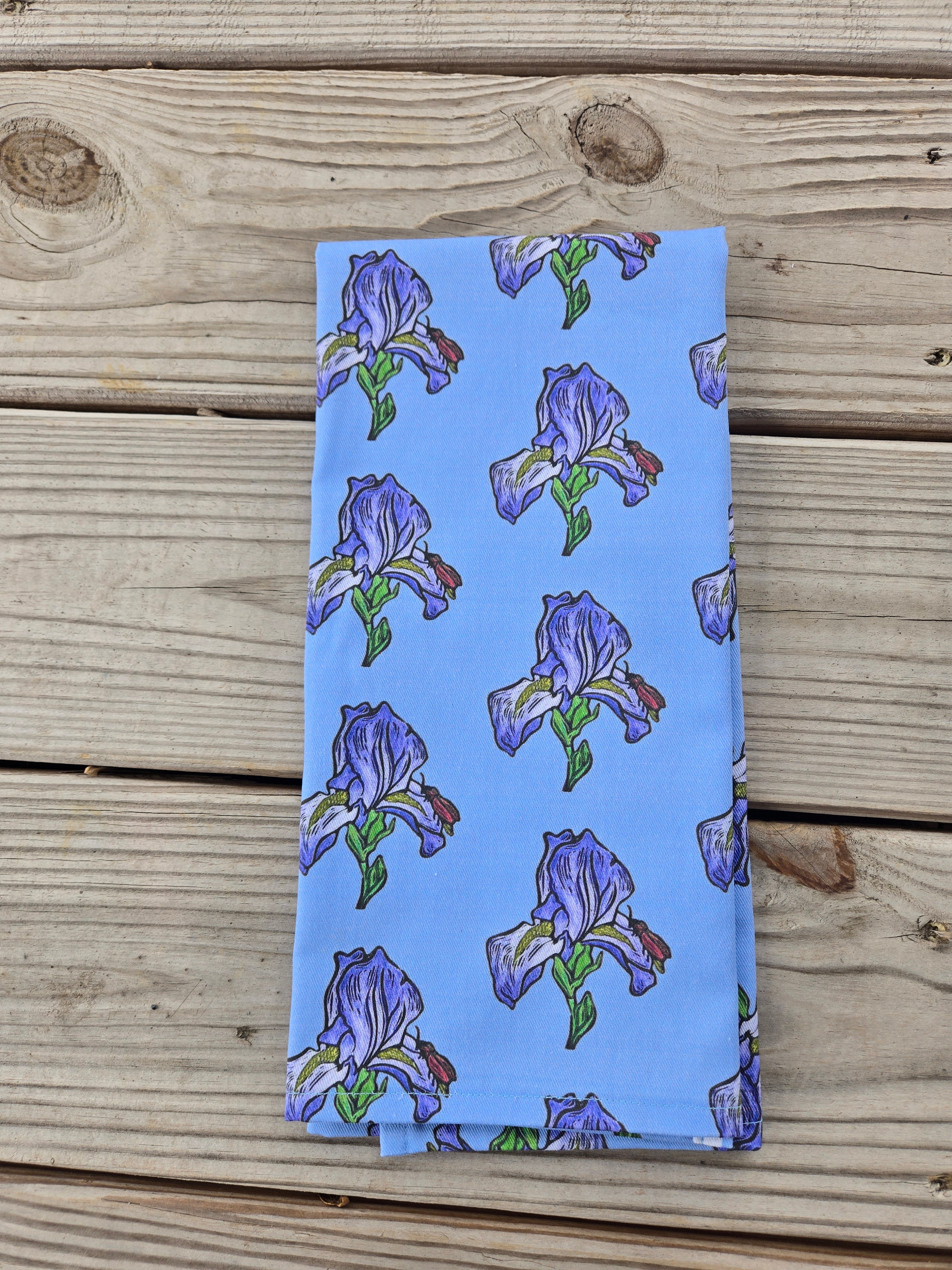 Iris Tea Towel