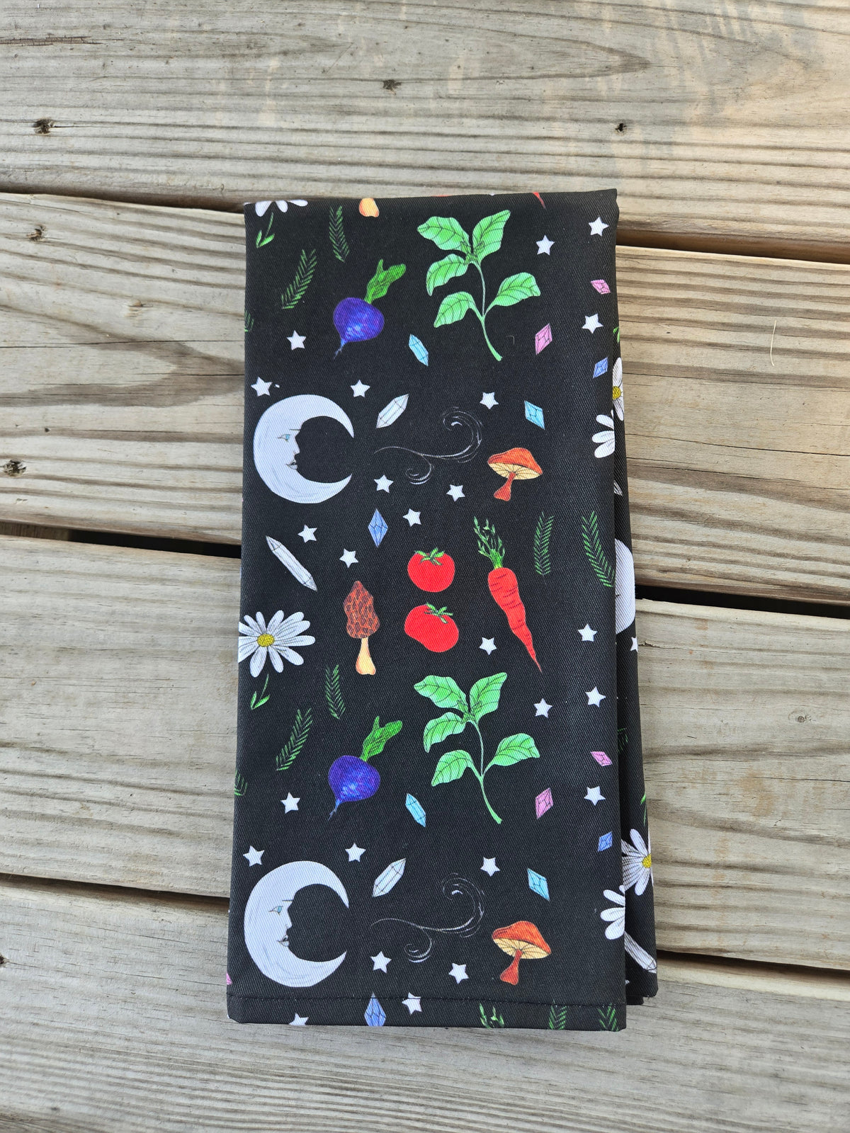 Veggie Moon Tea Towel